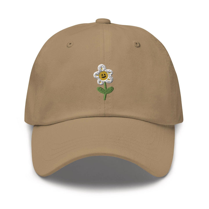 Smiling Daisy Flower Dad Cap