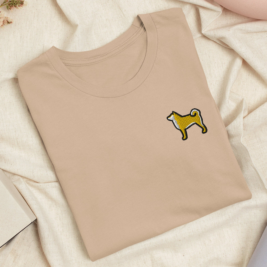 Shiba Inu Embroidered T-shirt