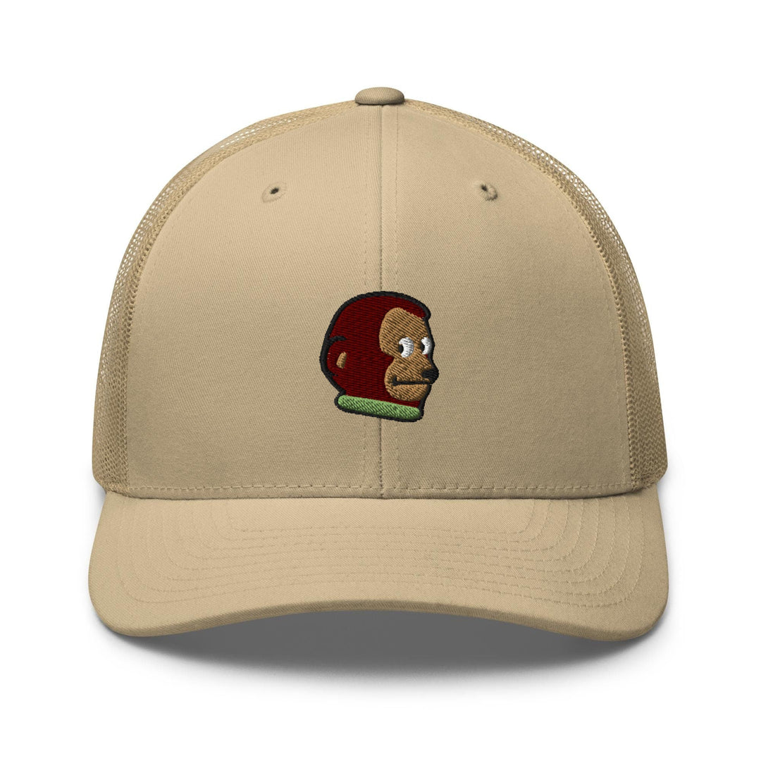 Awkward Side Eye Monkey Retro Trucker Hat