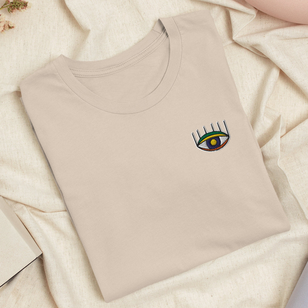 a t - shirt with a picture of an eye on it