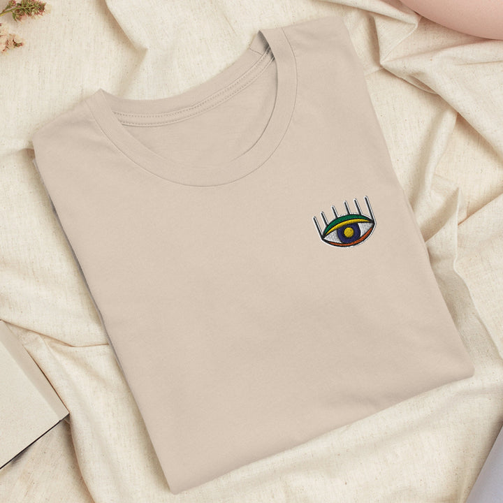 a t - shirt with a picture of an eye on it