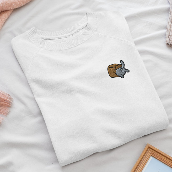 Curious Cat in Bag Sweatshirt