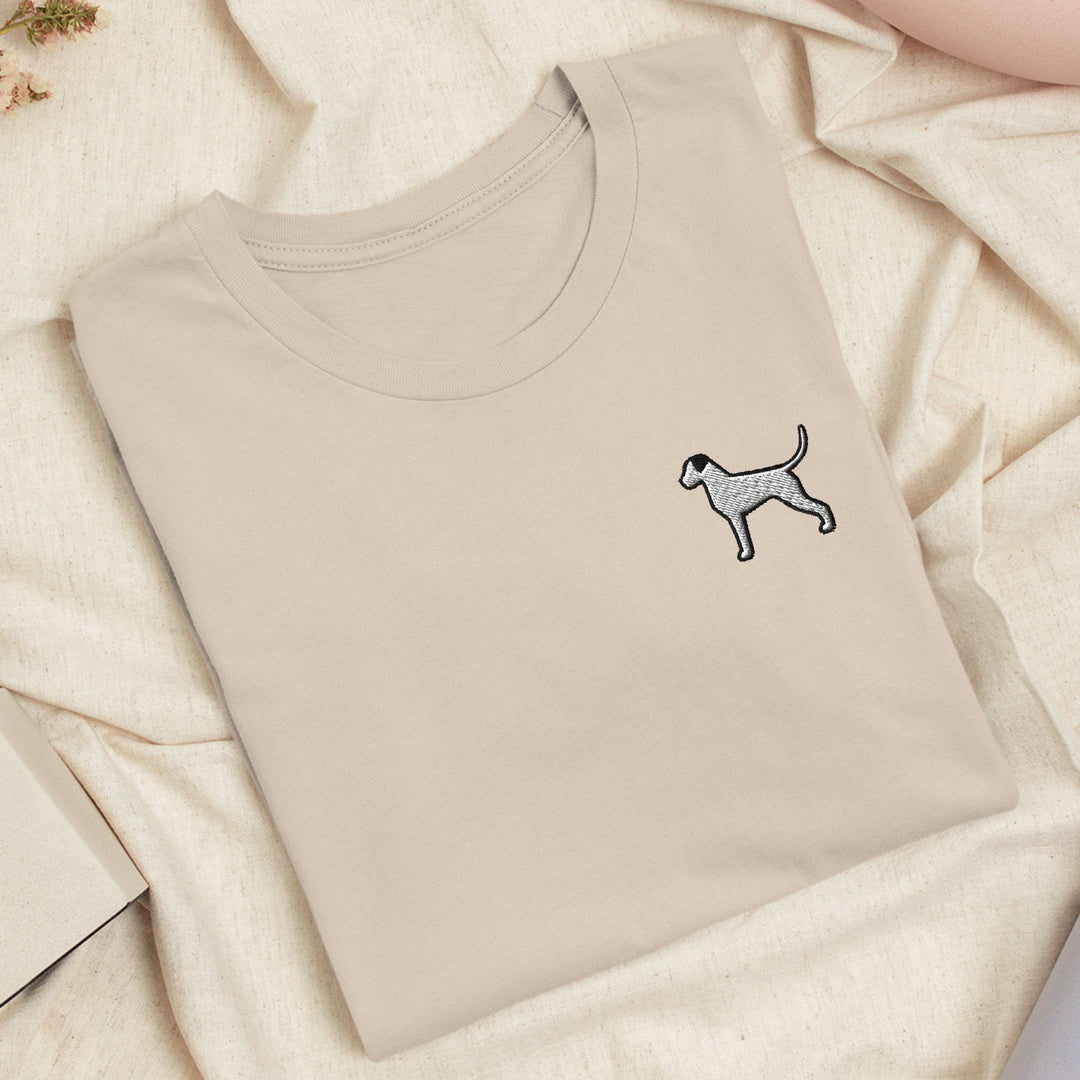 White Boxer Embroidered T-shirt