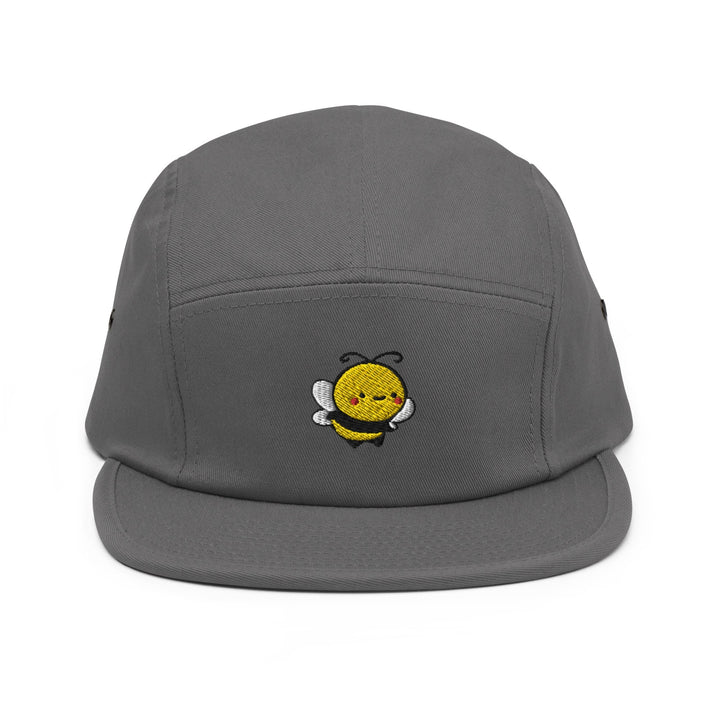 Cute Bee 5 Panel Camper Cap