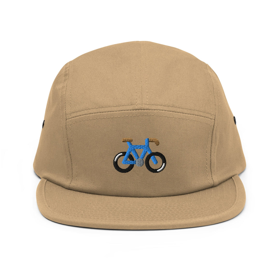 gravel bike cap Road Gravel Bike 5 Panel Camper Cap – TofuTigerStudio