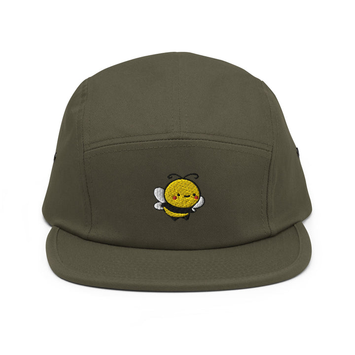 Cute Bee 5 Panel Camper Cap