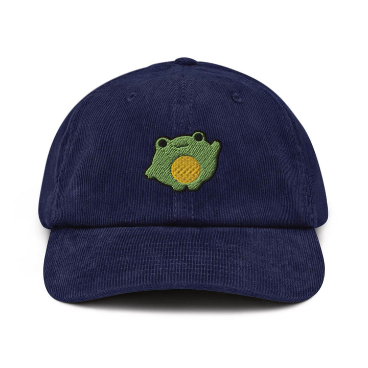 Chonky Cartoon Frog Corduroy Cap