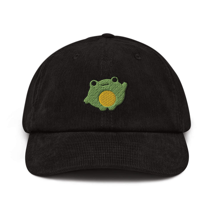 Chonky Cartoon Frog Corduroy Cap