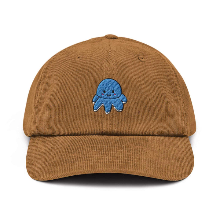 Smiling Plush Octopus Corduroy Cap
