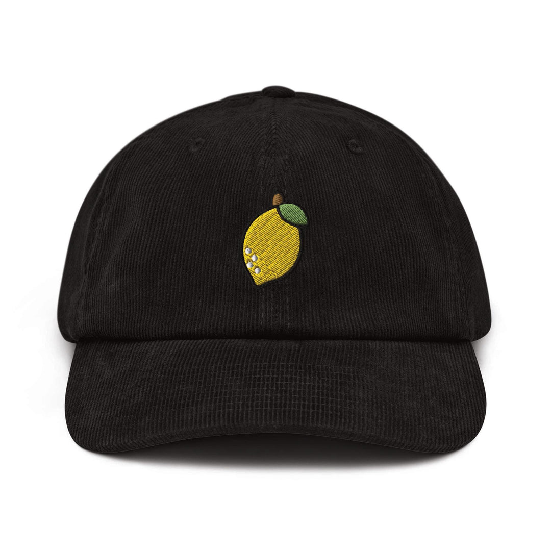 Yellow Lemon Corduroy Cap
