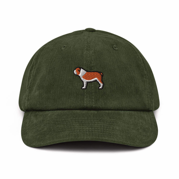 English Bulldog Corduroy Cap