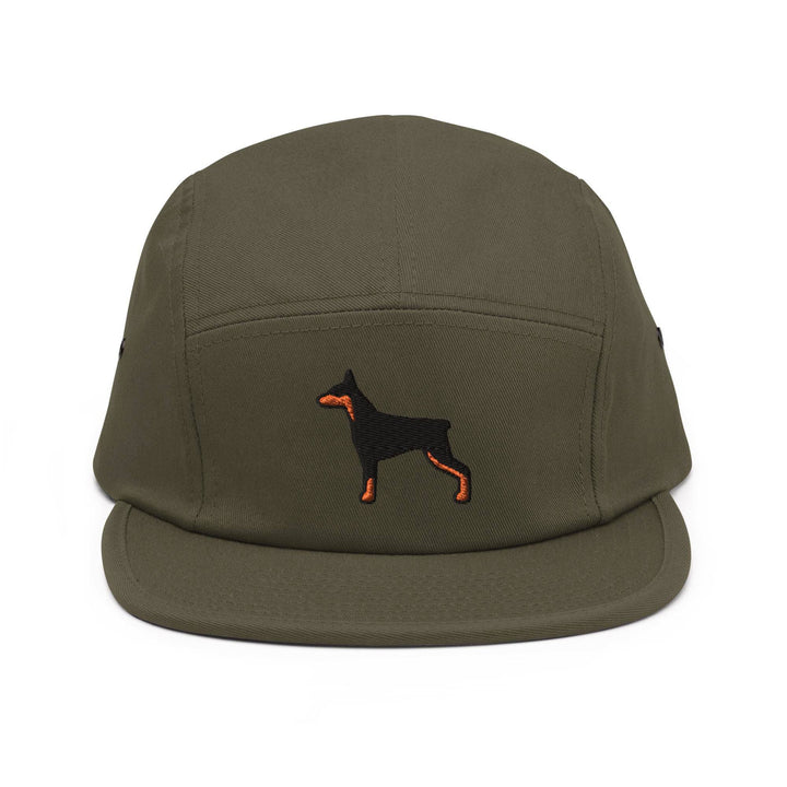 Doberman Pinscher 5 Panel Camper Cap