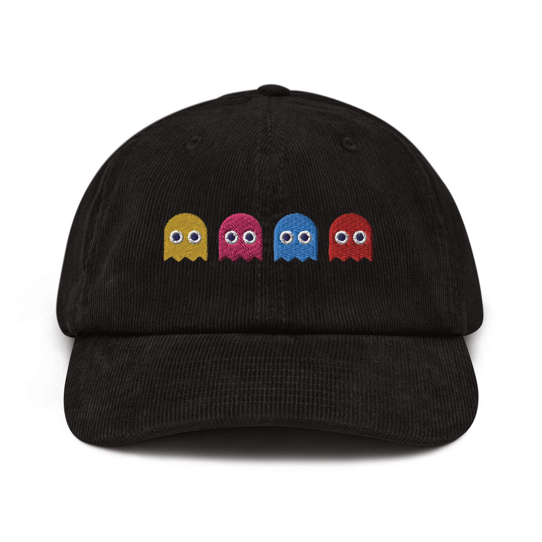 Colorful Retro Arcade Game Ghost Corduroy Cap