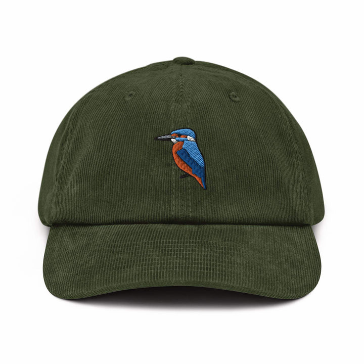 Kingfisher Bird Corduroy Cap