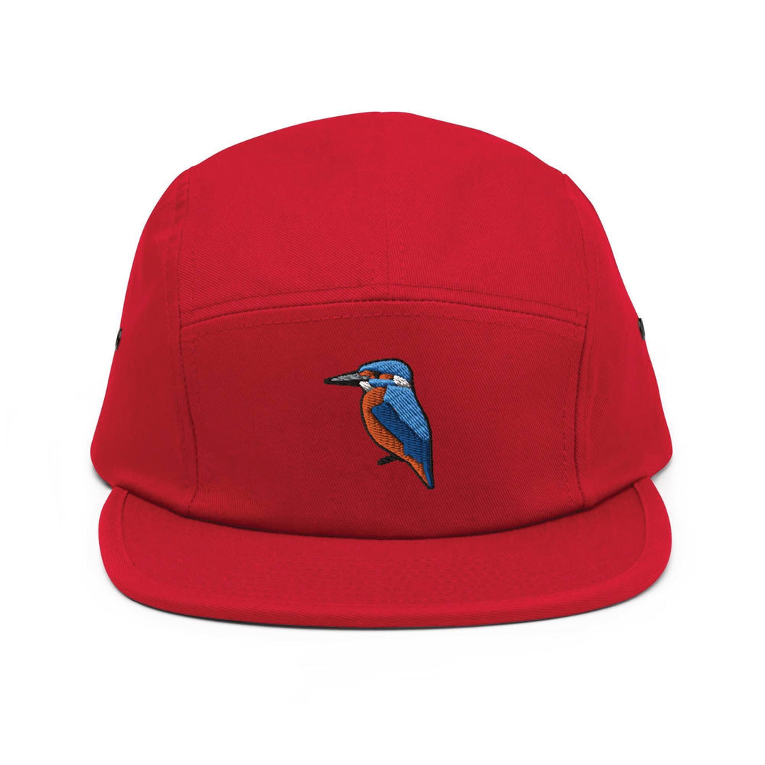 Kingfisher Bird 5 Panel Camper Cap