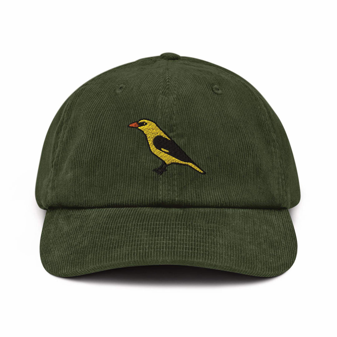 Eurasian Golden Oriole Bird Corduroy Cap