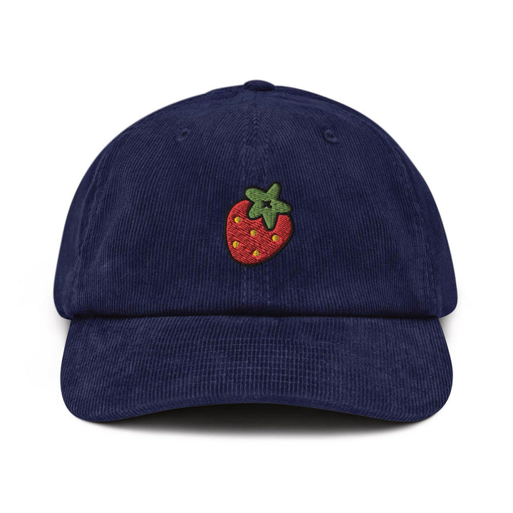 Strawberry Corduroy Cap