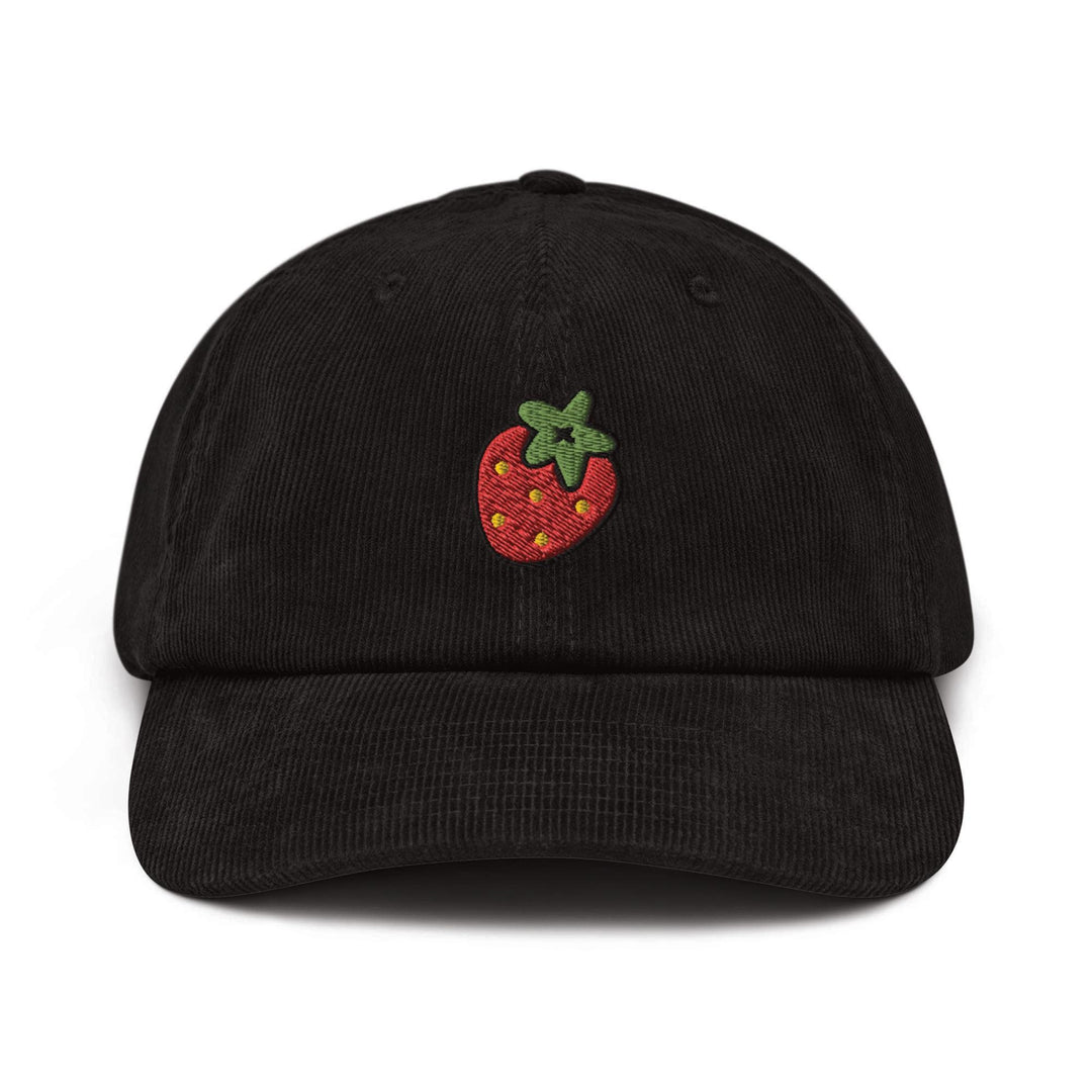 Strawberry Corduroy Cap