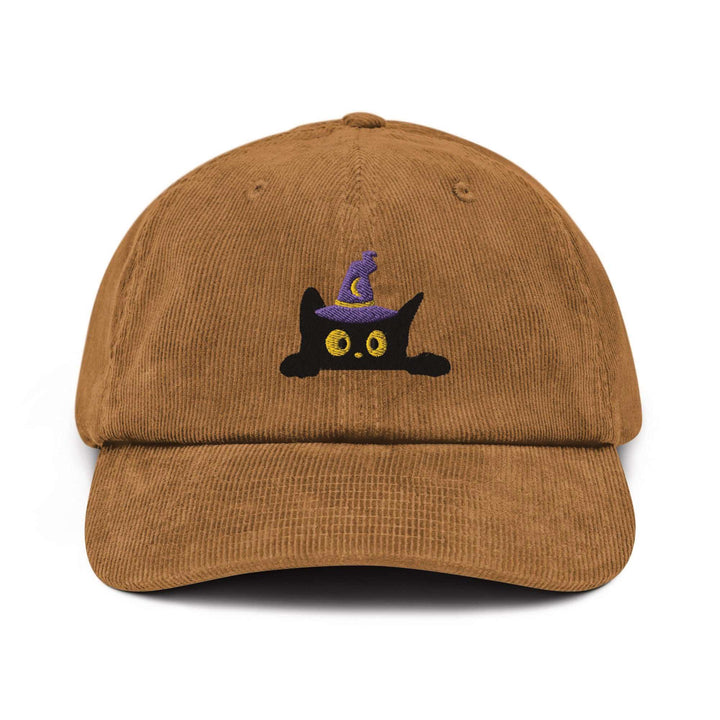Halloween Witch Cat Corduroy Cap
