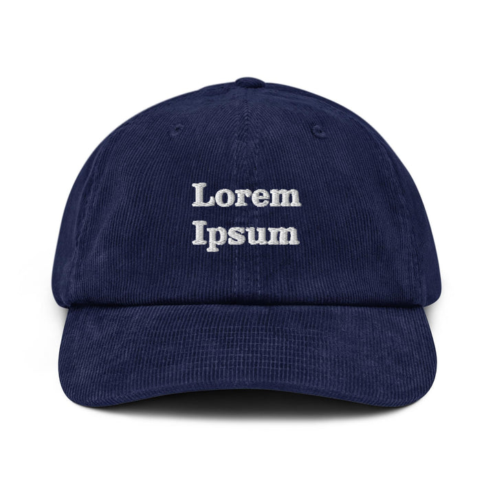 Lorem Ipsum Corduroy Cap