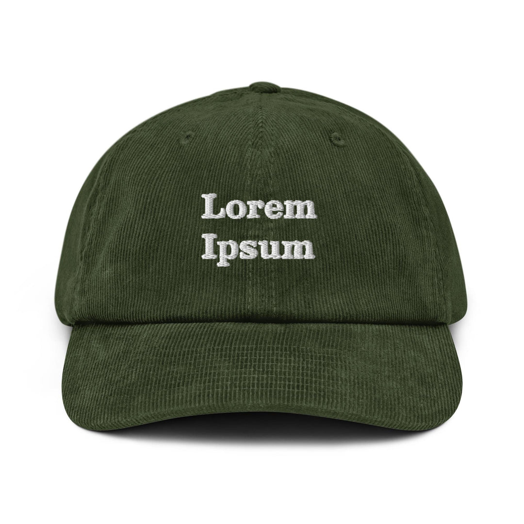 Lorem Ipsum Corduroy Cap