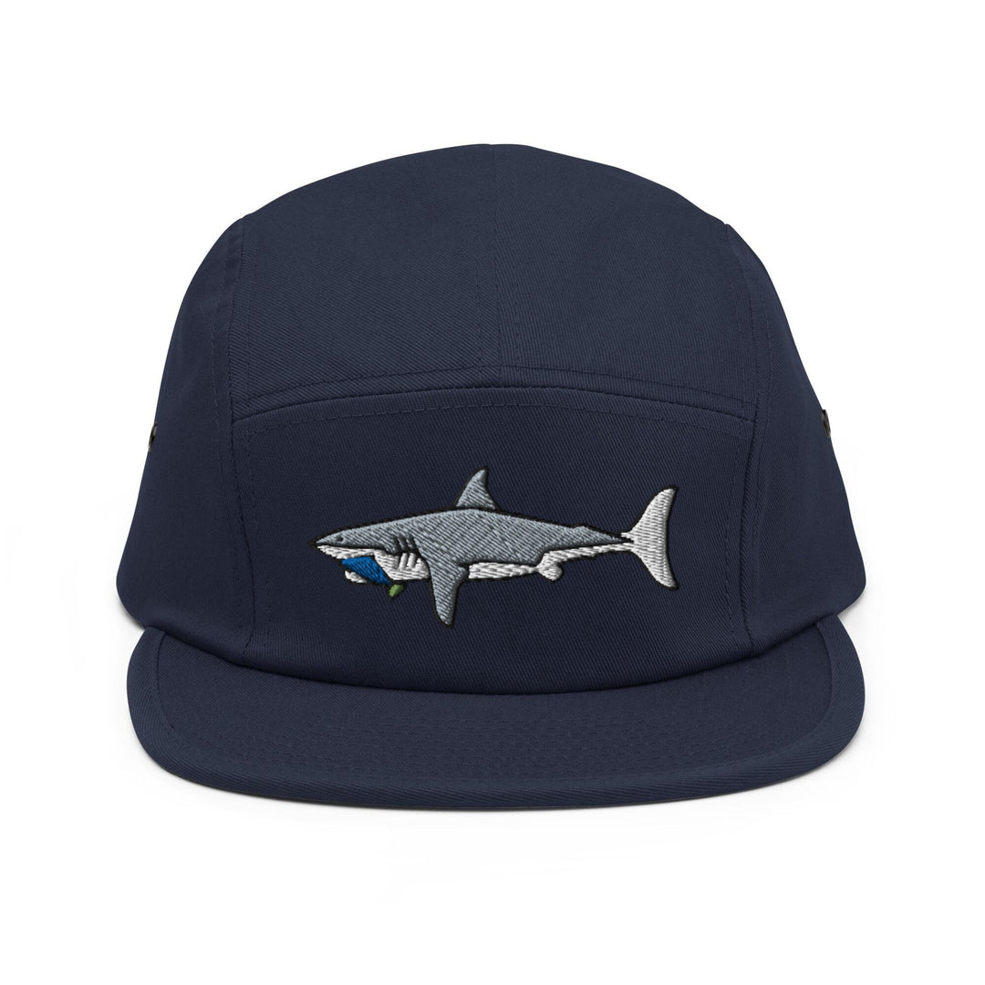 Great White Shark 5 Panel Camper Cap