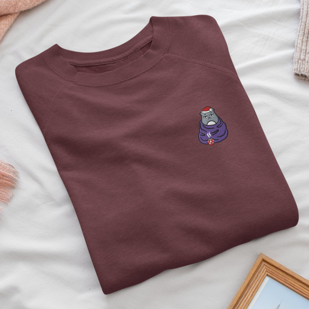 Grumpy Cat in Blanket Sweatshirt
