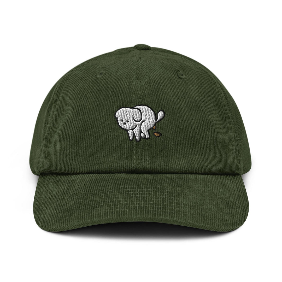 Pooping Dog Leo Corduroy Cap