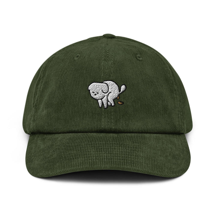 Pooping Dog Leo Corduroy Cap