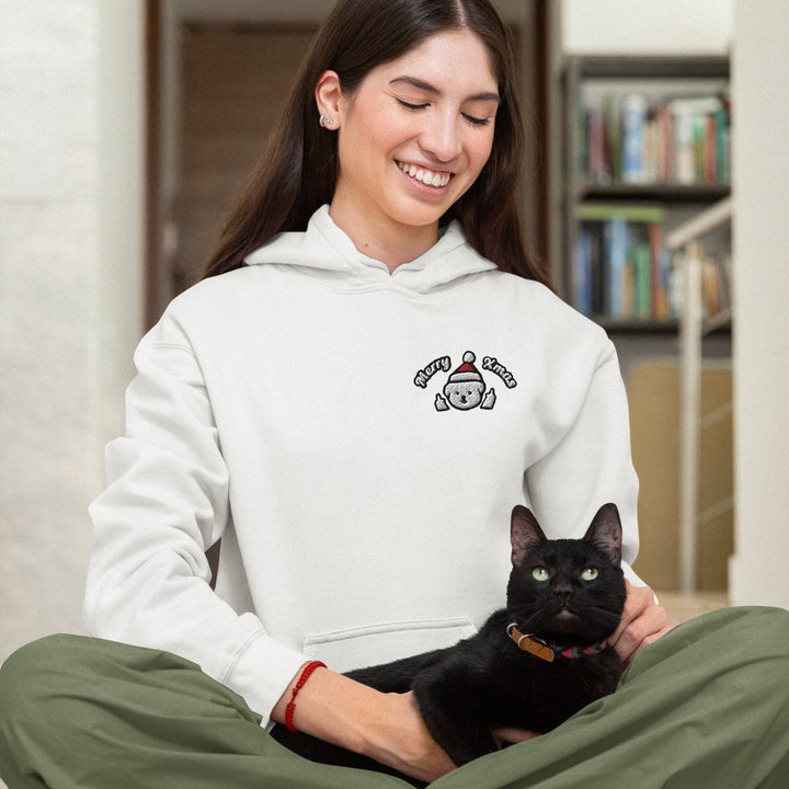 Merry Xmas Rude Dog Leo Hoodie