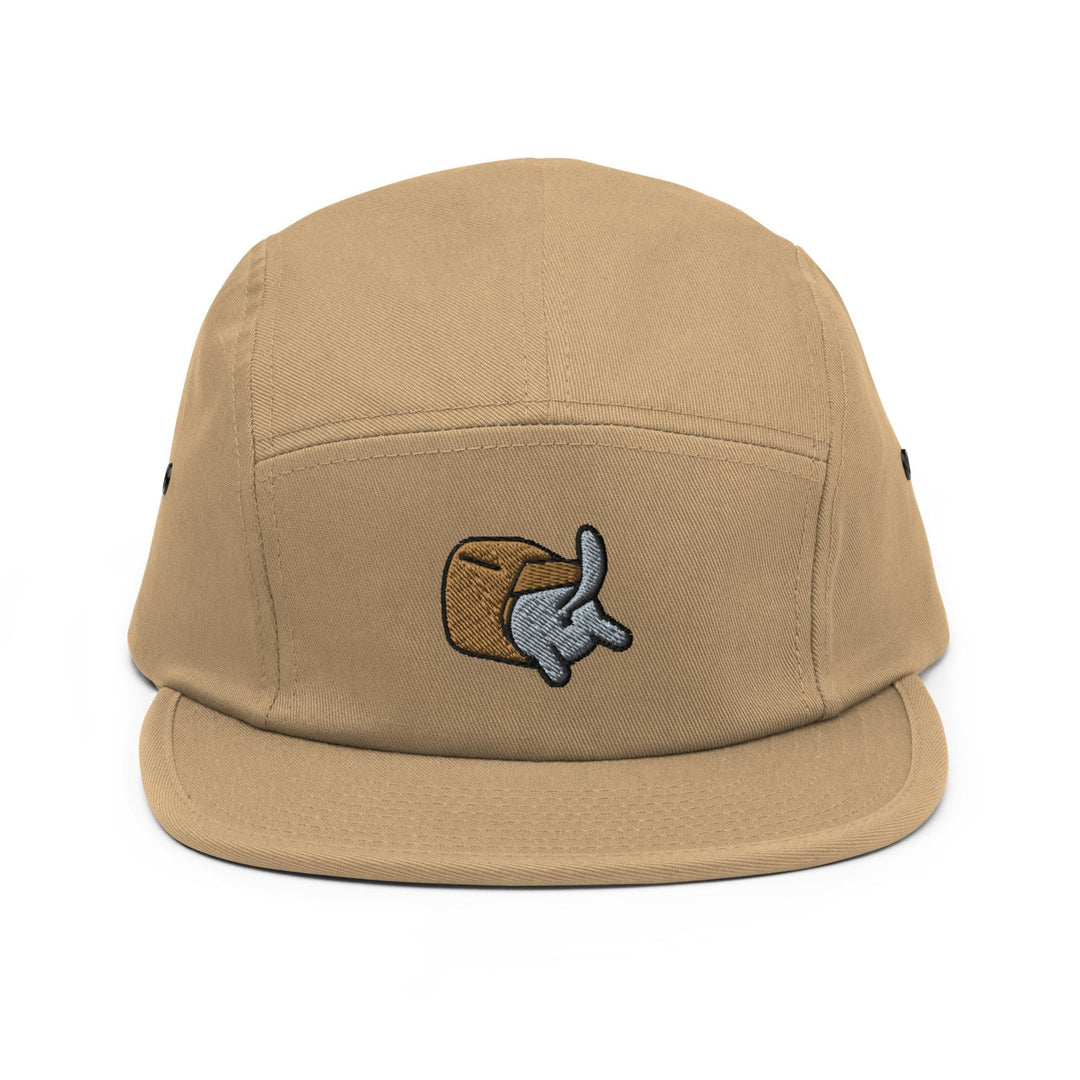 Curious Cat in Bag 5 Panel Camper Cap