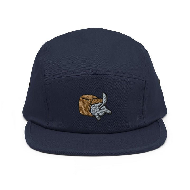 Curious Cat in Bag 5 Panel Camper Cap