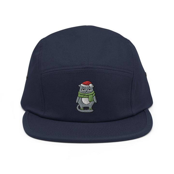 Grumpy Cat Christmas Time 5 Panel Camper Cap
