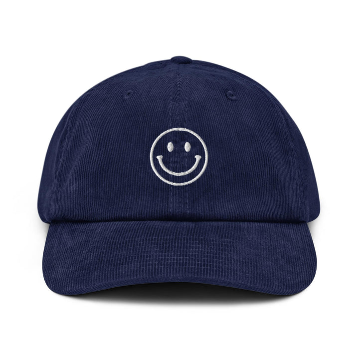 Smiley Face Corduroy Cap