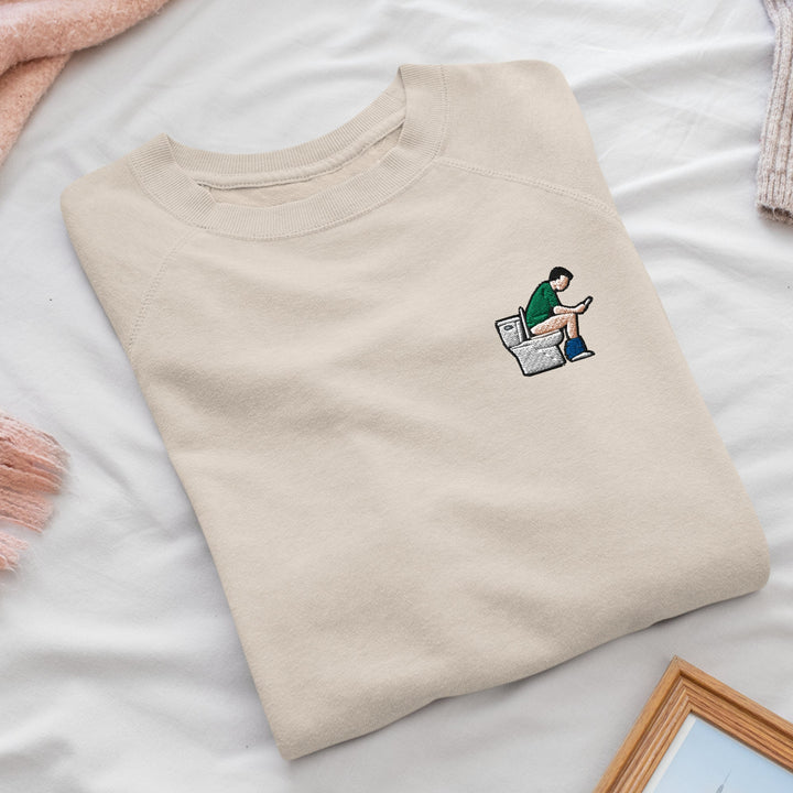 Man on Toilet Sweatshirt