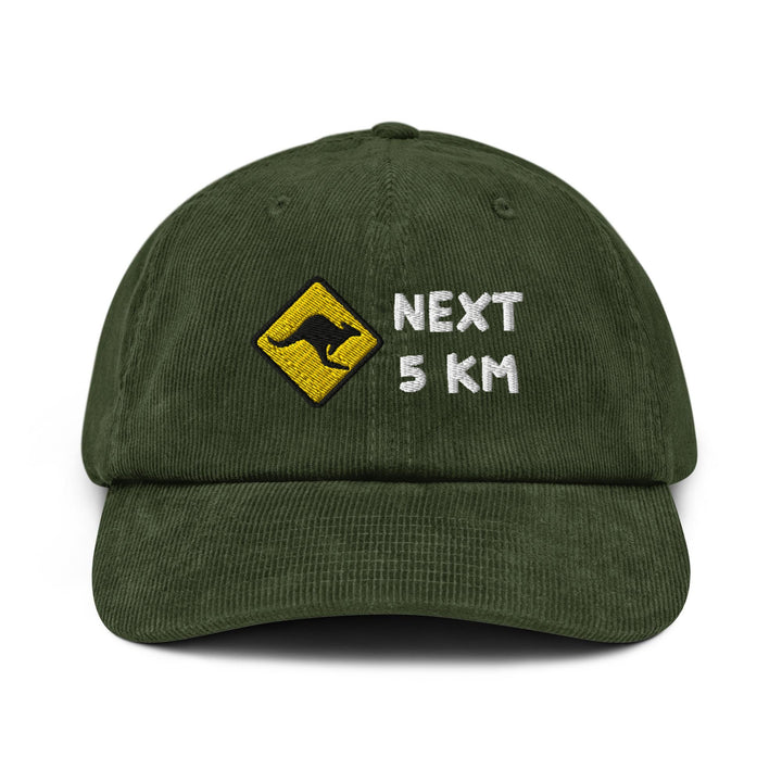 Kangaroo Road Sign Corduroy Cap