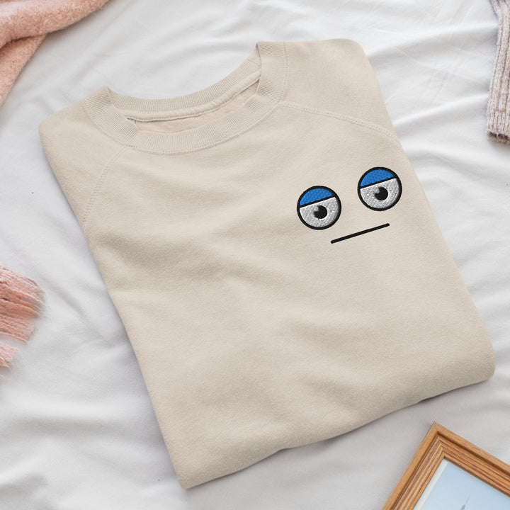 Meh Unamused Face Sweatshirt