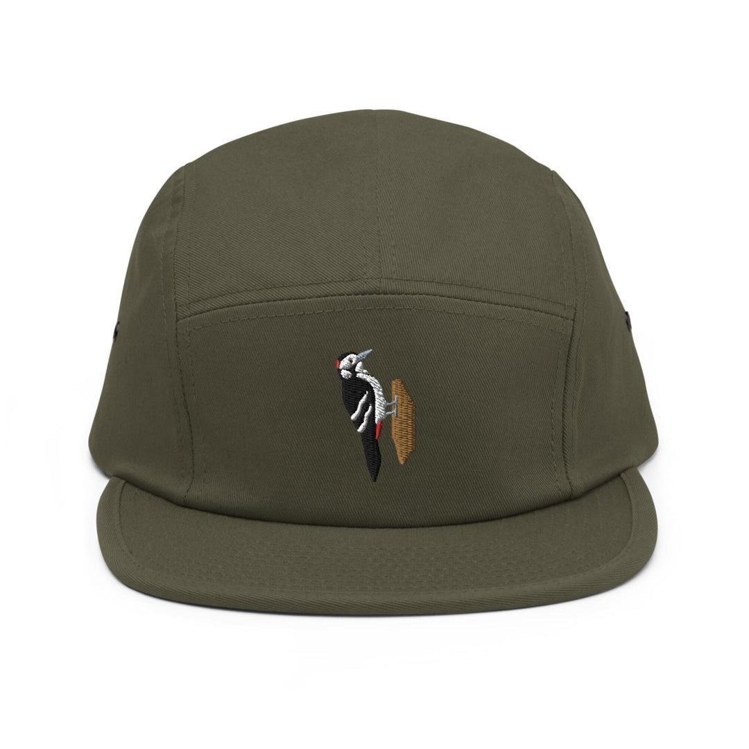 Great Spotted Woodpecker 5 Panel Camper Cap