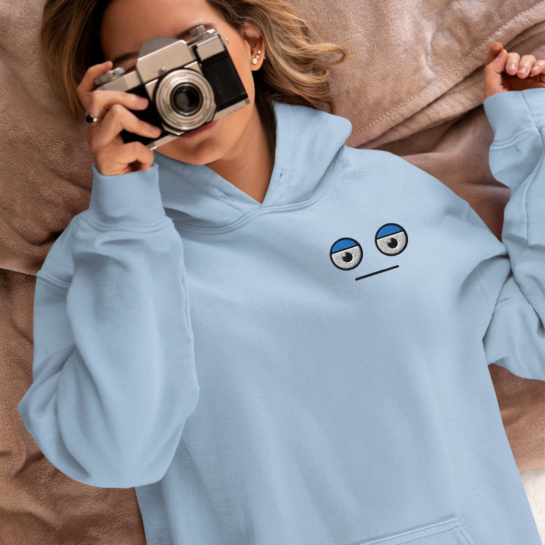 Meh Unamused Face Hoodie