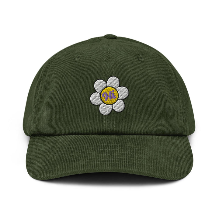 Hi Flower Corduroy Cap