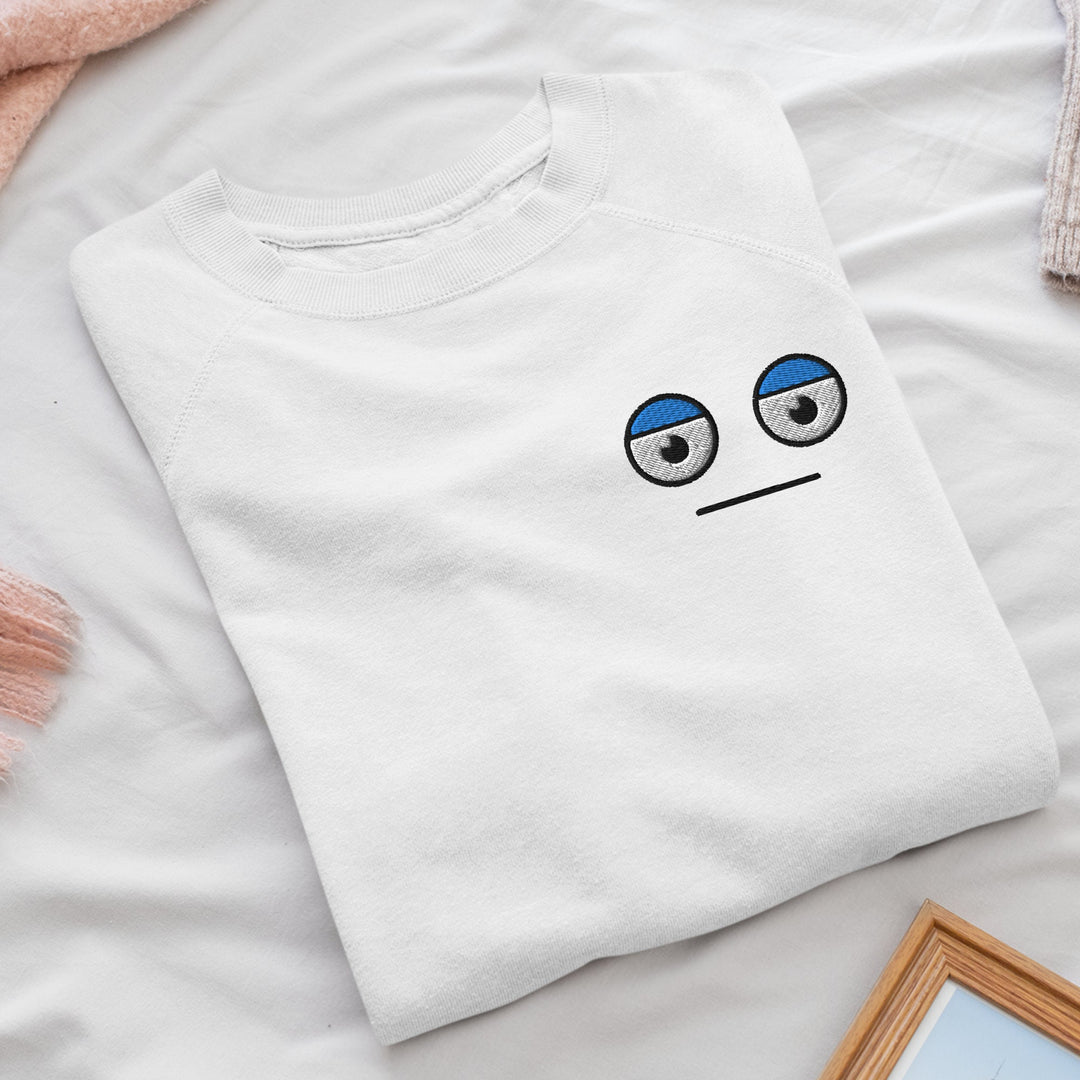 Meh Unamused Face Sweatshirt