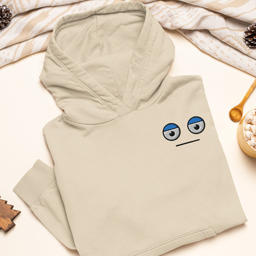 Meh Unamused Face Hoodie