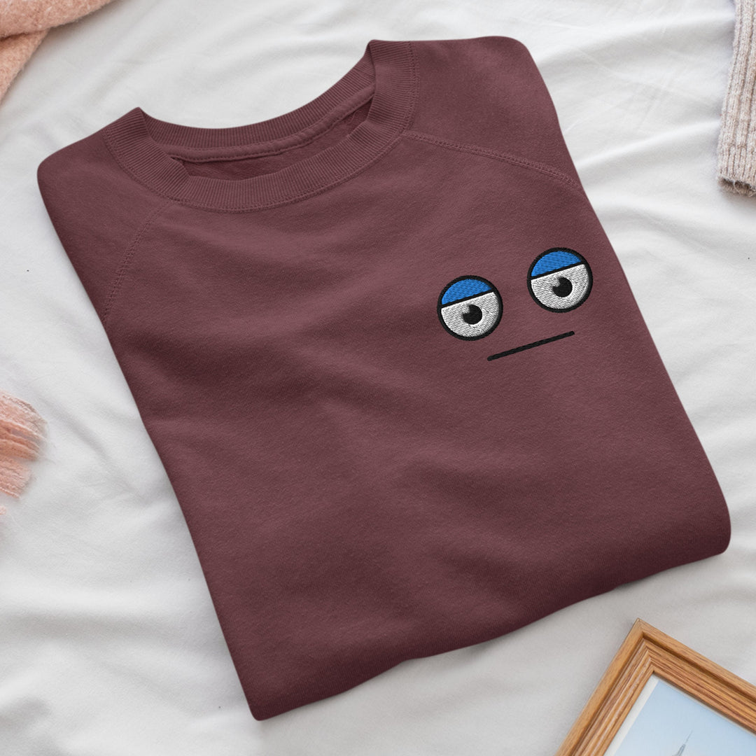 Meh Unamused Face Sweatshirt