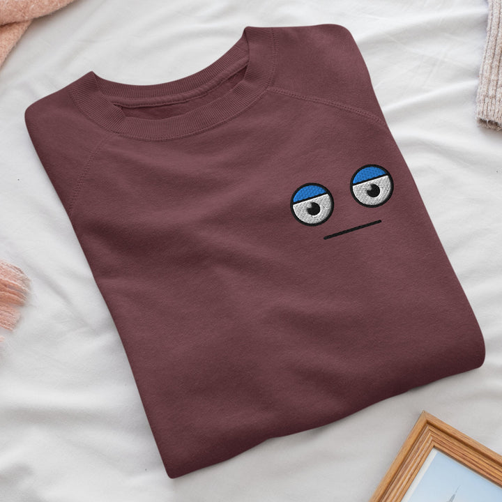 Meh Unamused Face Sweatshirt
