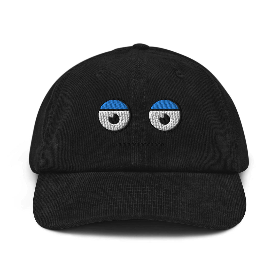 Meh Unamused Face Corduroy Cap