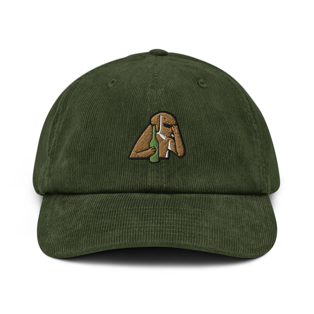 Regretful Hangover Dog Corduroy Cap