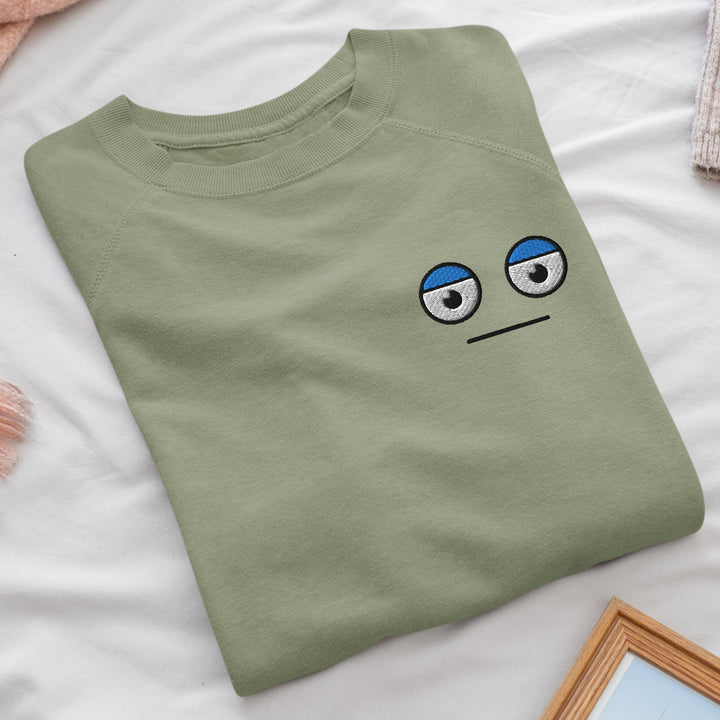 Meh Unamused Face Sweatshirt