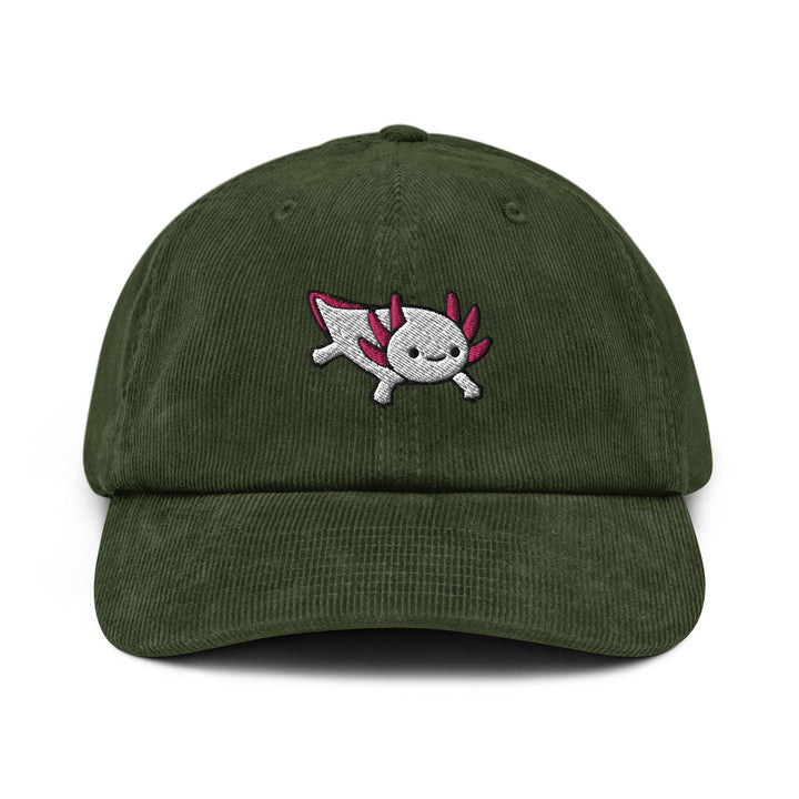 Axolotl Salamander Corduroy Cap