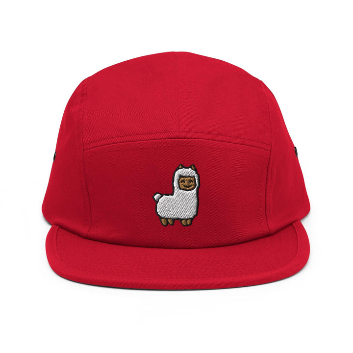 Cute Alpaca 5 Panel Camper Cap