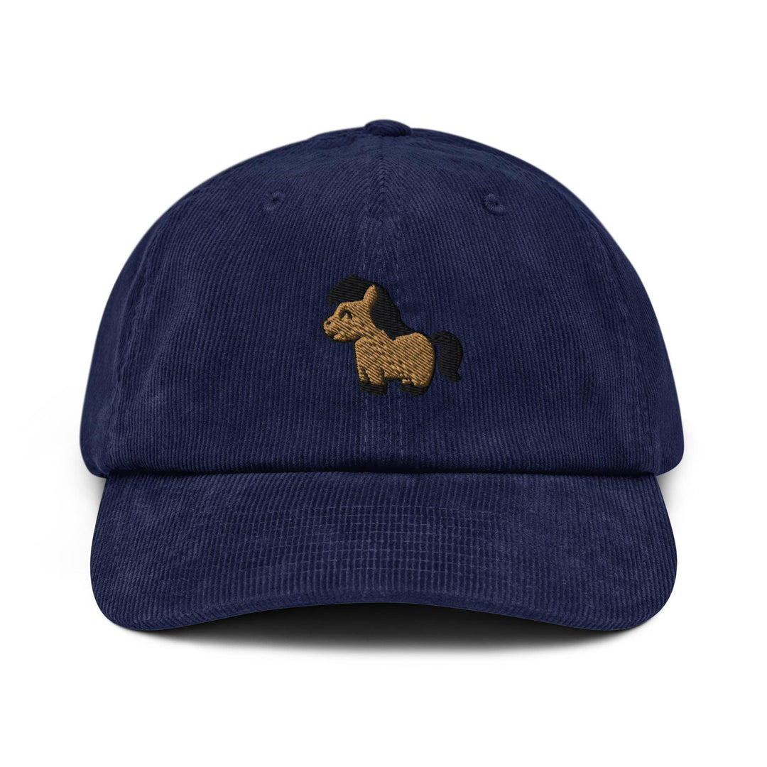 Brown Mini Horse Corduroy Cap